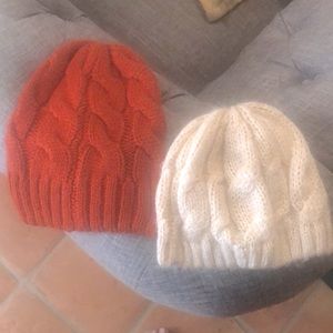 2 knit beanies